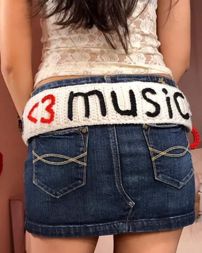 Crochet Music Belt