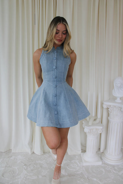 Denim Sleeveless Mini