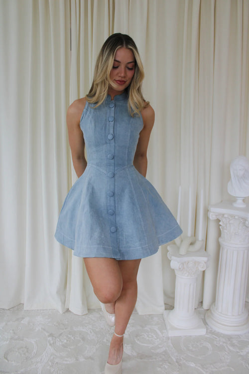 Denim Sleeveless Mini