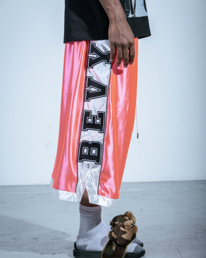 Oversized Satin Shorts