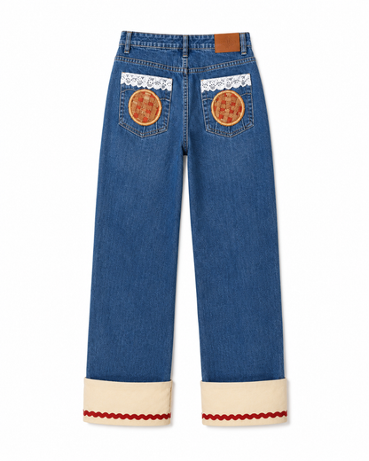 Apple Pie Graphic Jeans