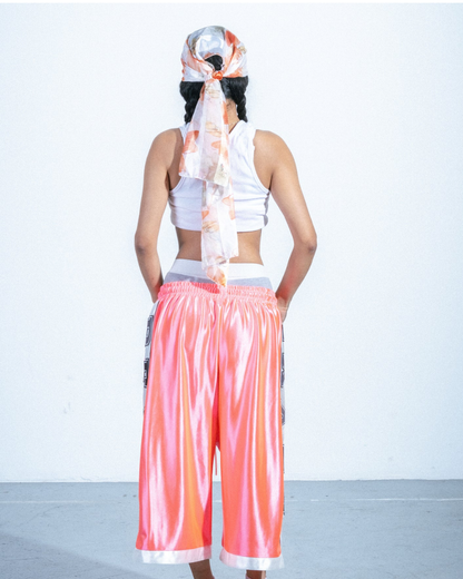 Oversized Satin Shorts