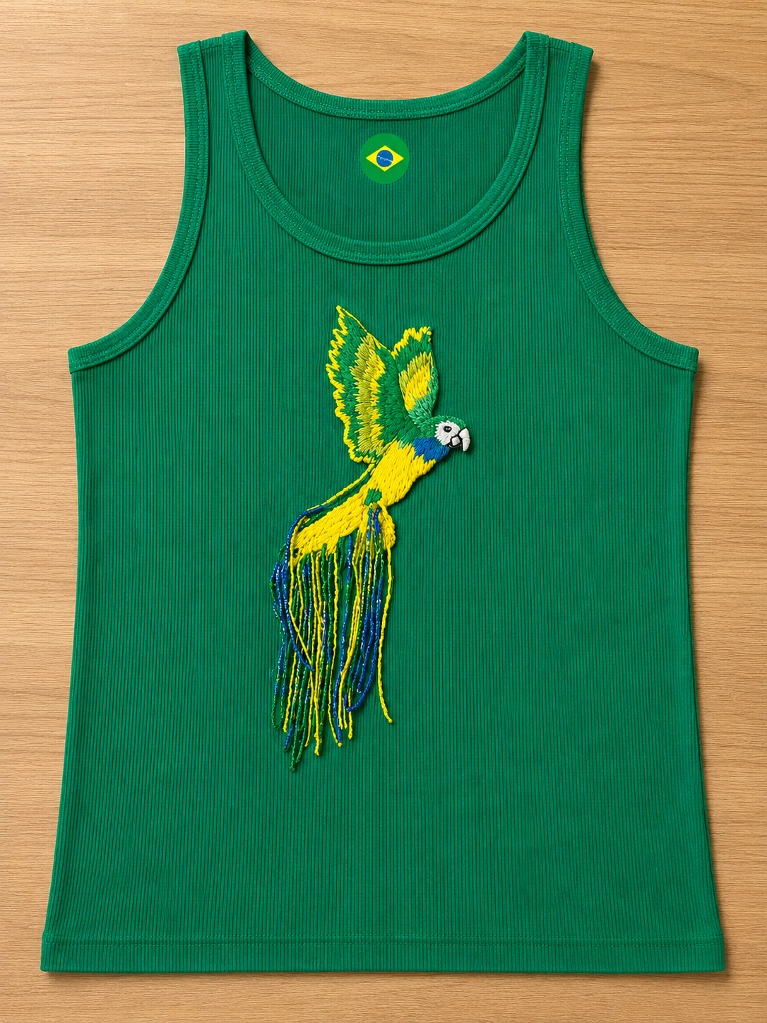 Fringe Parrot Tank Top