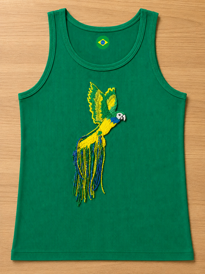 Fringe Parrot Tank Top