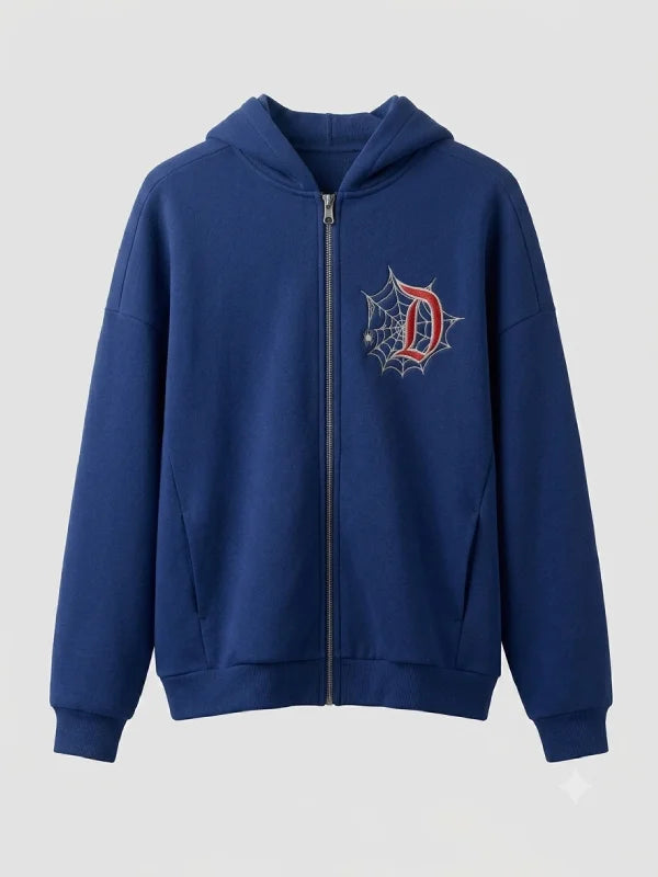 Spider Web Zip Up