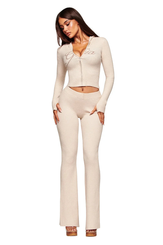 Ribbed Knit Matching Set