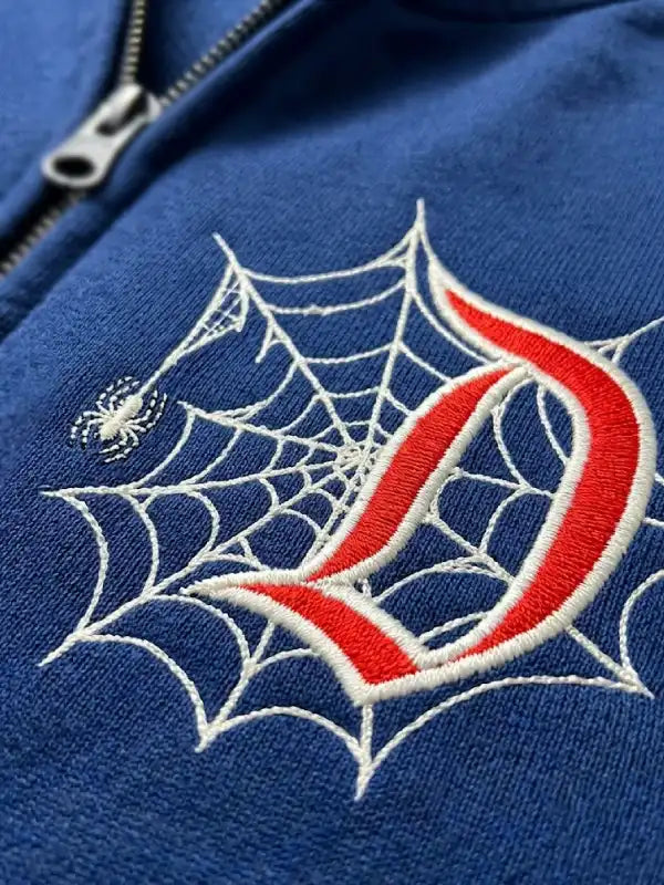 Spider Web Zip Up