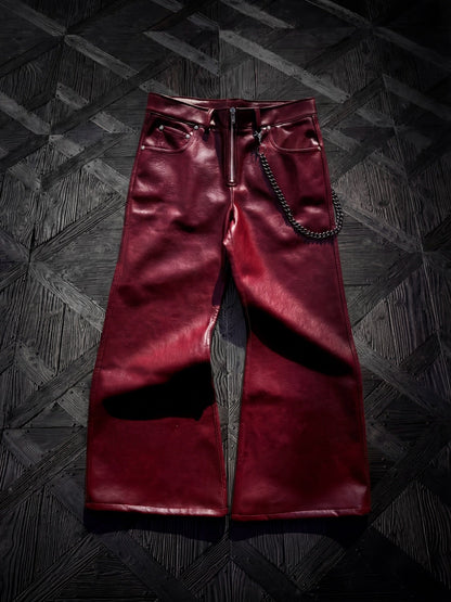 Deep Red Rockstar Pants