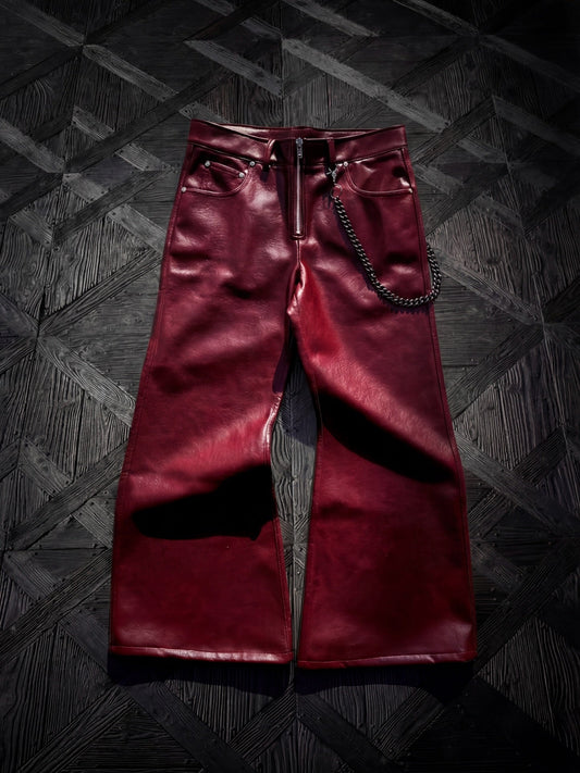 Deep Red Rockstar Pants