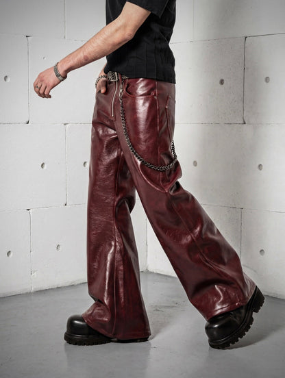 Deep Red Rockstar Pants